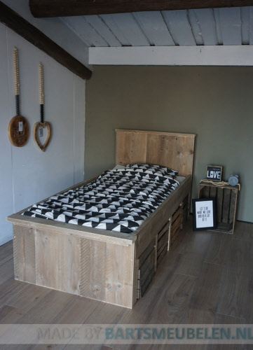 foto eenpersoonsbed steigerhouten eenpersoonsbed kim bartsmeubelen foto eenpersoonsbed steigerhouten eenpersoonsbed kim bartsmeubelen